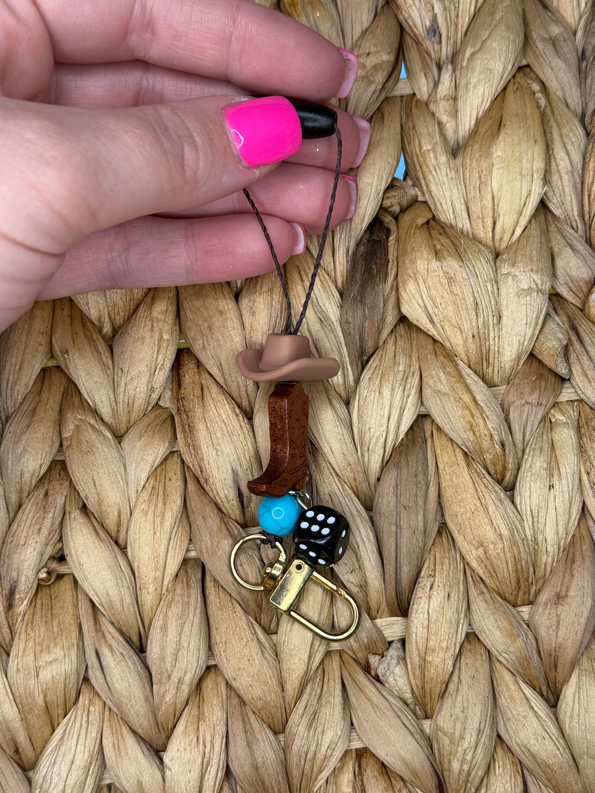 Cowboy Boots with Dice Hanger
