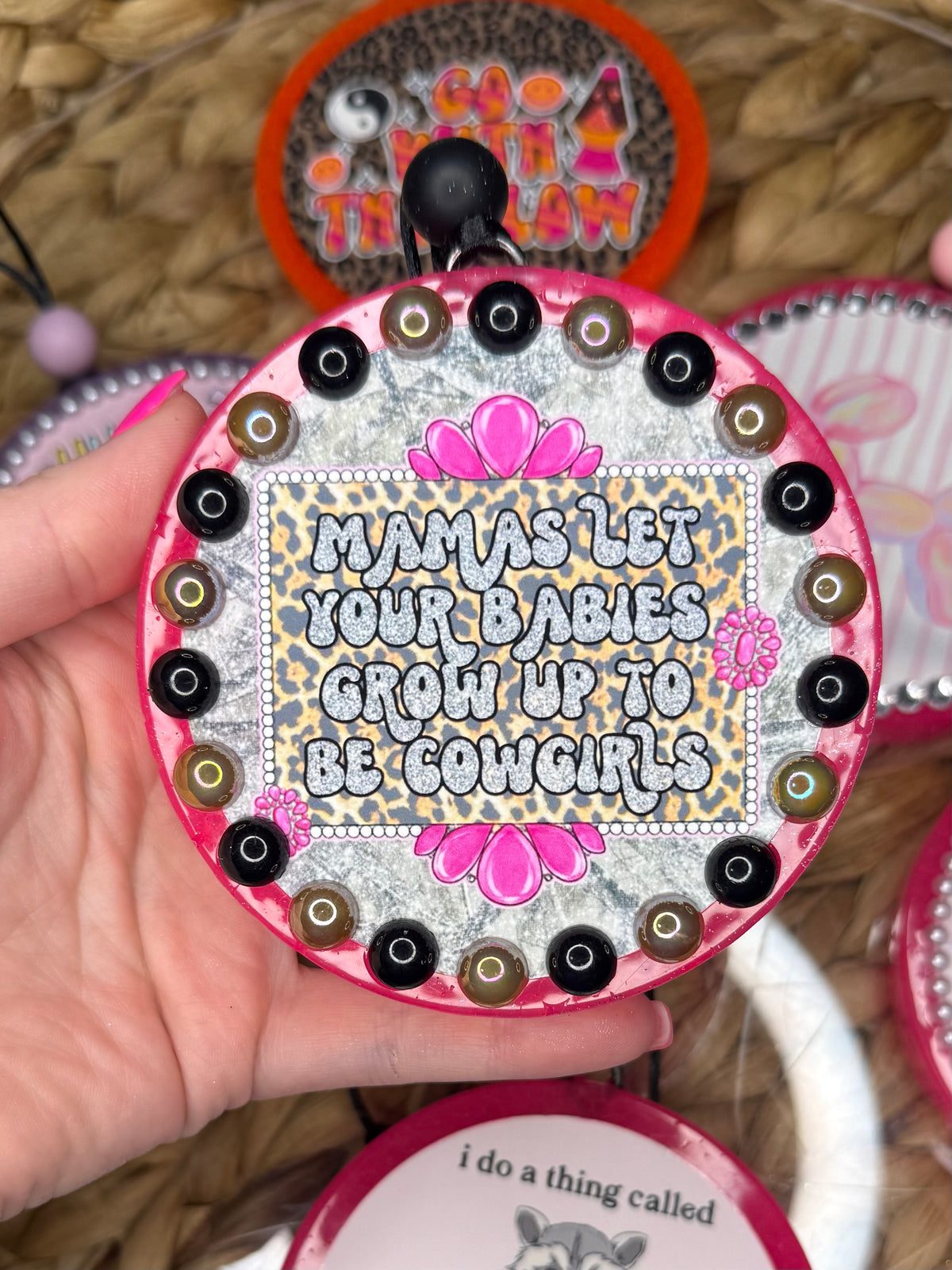 3.5In Cardstock with Pearls