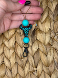 Teal Bull Hanger