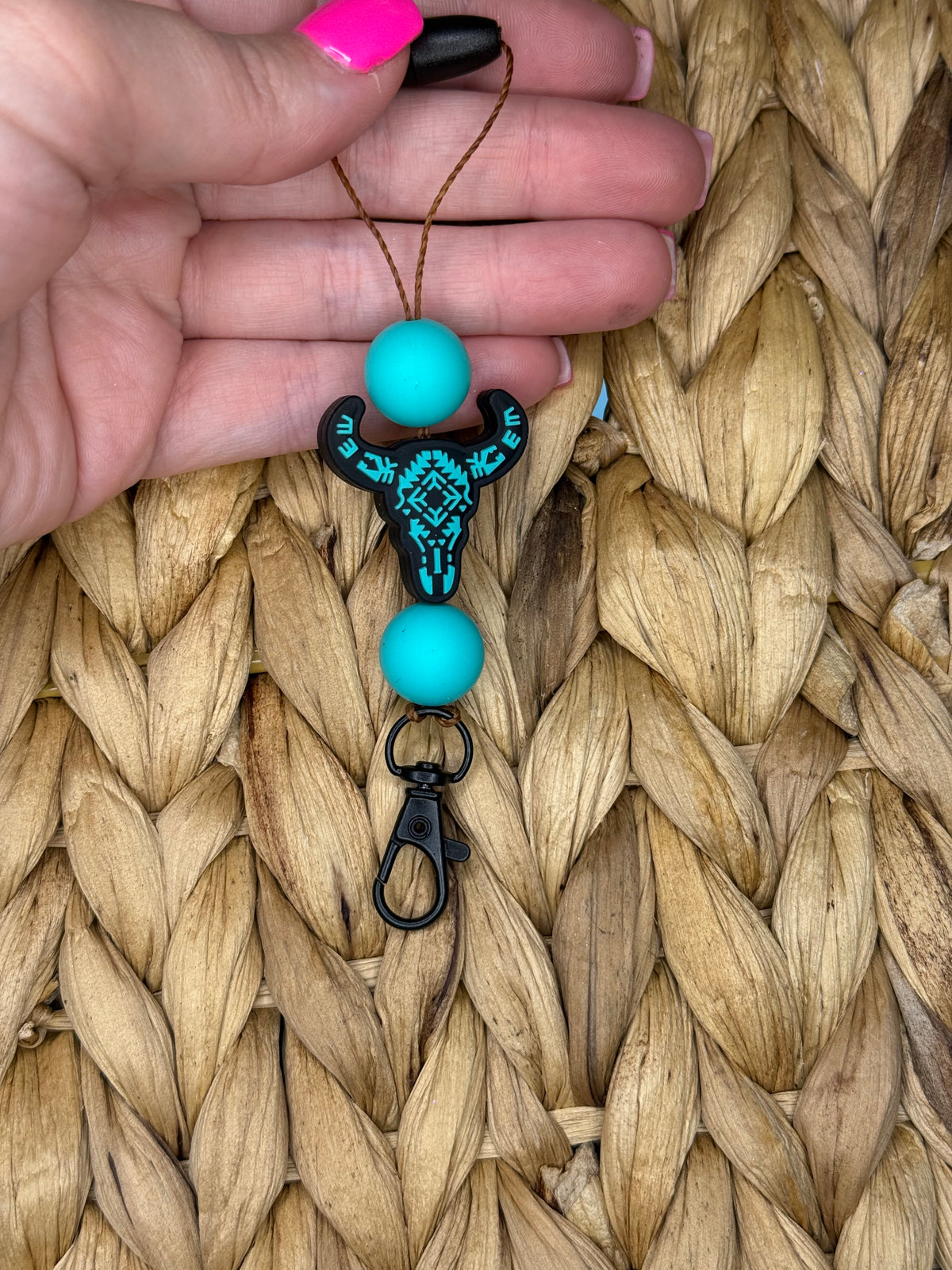 Teal Bull Hanger