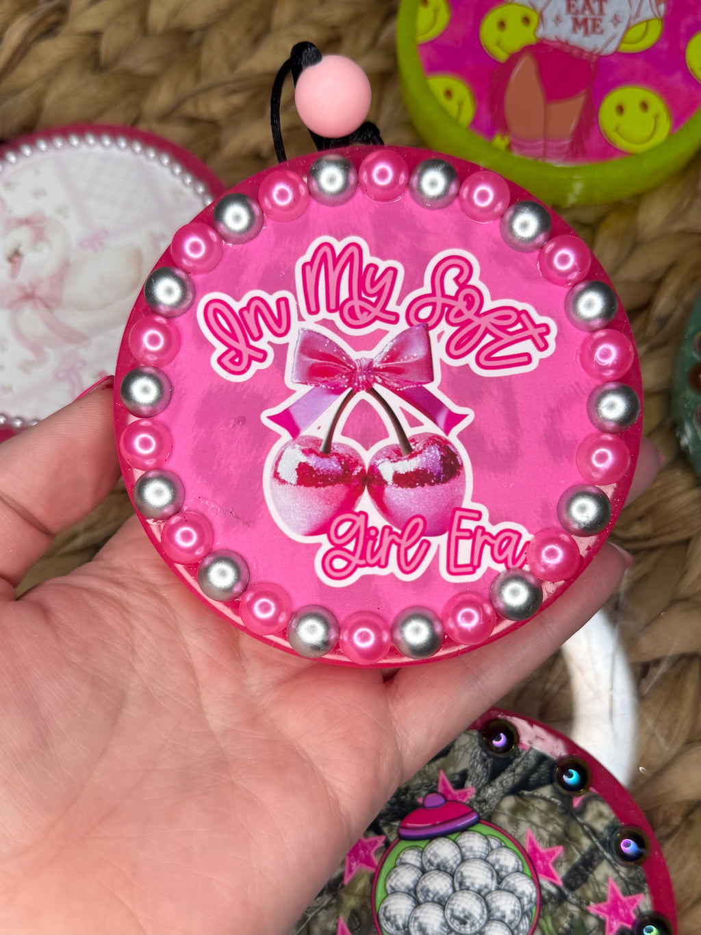 3.5In Cardstock with Pearls